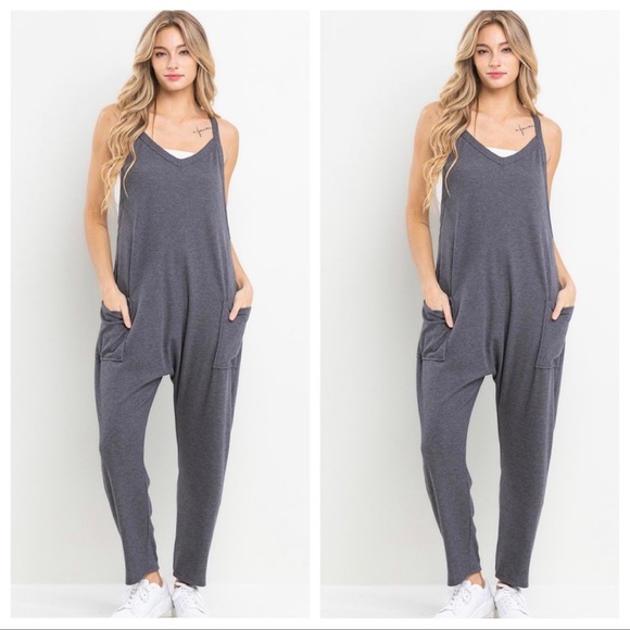 Fabulous Solid Harem Jumpsuit - Picture 1 of 2